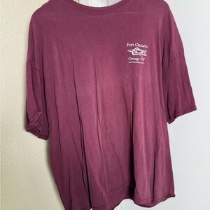 Maroon Fort Ontario Graphic T-Shirt